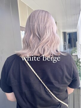 シオ ヘアー デザイン(Sio. hair design) ブリーチ2回～ white beige