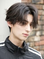 ルーシー 川越(LUCEY)&nbsp;センターパートフェザーパーマシャドウパーマメンズパーマ