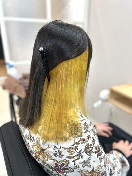 インナーカラー ビビットイエロー