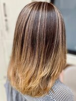 マティーナ ヘアー 池袋(Matina hair)&nbsp;【ミルキーベージュバレイヤージュ】池袋美容室