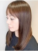 白髪ぼかしハイライト×ロング