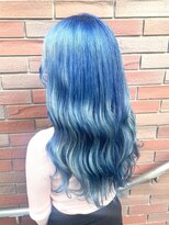 アース 市ヶ谷店(HAIR&MAKE EARTH)&nbsp;10代20代30代★艶ネイビーブルー◎髪質改善ブリーチ