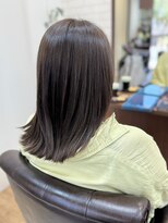 ヘアケアアンドヘアデザイン リベール(L:belle)&nbsp;赤みを抑えた艶グレージュミディアム ボブ