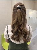 ロング巻き髪