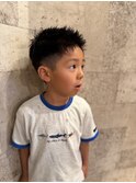 爽やかアップバングキッズショート♪