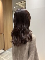 スーリール 福岡別府店(Sourire)&nbsp;ロングヘア ブラウンカラー 大人可愛い ウェーブヘア