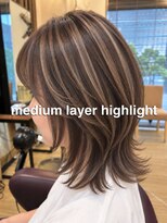 ヘアーリゾートサロン リチェット(Hair Resort Salon Ricetto)&nbsp;medium layer highlight