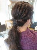 大人可愛いポニーテールヘアアレンジ【担当 木村 沙織】