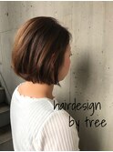 ノンブローでおさまる大人ボブ 『Tree hairsalon 』本厚木