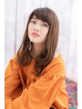 ヘアアンドビューティー ミック(Hair & Beauty miq) 好感度大！斜めバング×フリンジウェーブセミディa
