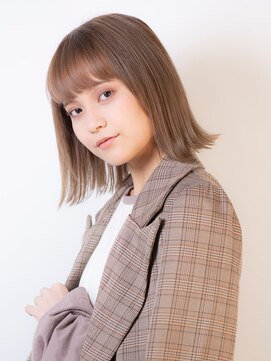 トニーアンドガイ 青山店(TONI & GUY) ミルクティベージュ×外ハネボブ