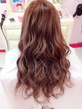 エクステ市場×ノブ 横浜関内店(NOB) 〈NOBエクステ市場〉ブランジュカラー長さ出しイメチェンロング