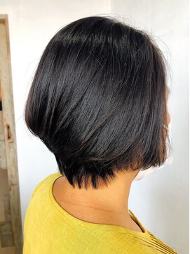 アルム(hair salon Alum) 『 大人っぽい暗髪ブラウン☆ ふんわりシルエットボブ 』