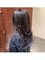 アース 高崎店(HAIR & MAKE EARTH)&nbsp;レイヤーカット＆ブルーインナーカラー