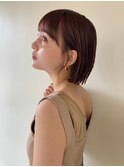 スリークボブ×耳かけ 【前髪】【ラベンダーカラー】08