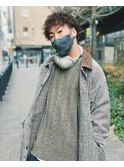 無造作なナチュラルスパイラルパーマ