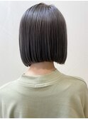 【なかじま ひびき】 ワンレンボブ　グレージュ　大宮