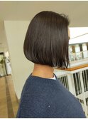 切りっぱなしボブ/小顔/20代/30代/40代/