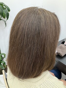 ビーズカラー 鶴岡エスモール店 【B'ｓ】30代40代50代人気◎艶×アッシュブラウン/ミディアム