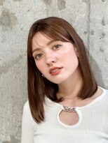 シーシンジュク 新宿南口(Sea shinjuku)&nbsp;韓国風前髪×シルキーベージュ【髪質改善/新宿/デザインカラー】