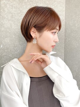 ロンド レグリーズ 立川(Lond leglise) ショート×顔周り×前髪×シルキーベージュ×グレージュカラー