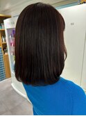 [OCEAN Hair&Life藤原純]暖色髪質改善艶カラー/伸ばしかけボブ☆