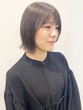 モリオフロムロンドン 松戸店(Morio from London) 【松戸 石山】切りっぱなし外ハネボブ透明感艶カラー