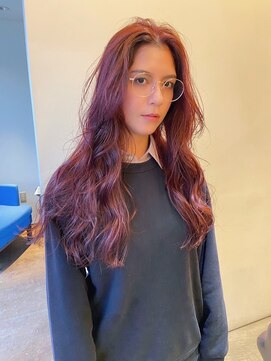 トップヘアー スパアンドリラクゼーション 安城(spa&relaxation) ブリーチなしで出来るチェリーレッドカラー/20代30代40代