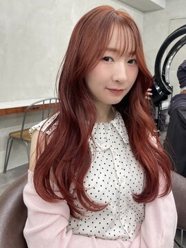 ニコ トウキョウ 渋谷(nico TOKYO) オレンジブラウン/セミロング/レイヤーカット/顔まわりレイヤー