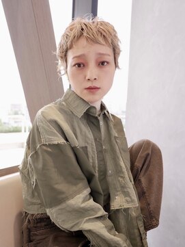 エムスラッシュ みなとみらい馬車道店(M SLASH) ハイトーンショート/外国人風/フレンチガーリー/くせ毛風/馬車道