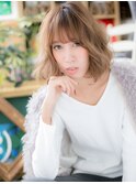 外国人風インナーカラーくせ毛風Aラインボブc6川口20代30代40代