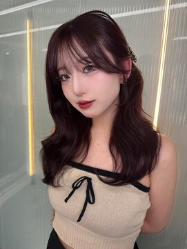 ボタン ハカタ(VOTAN hakata) 博多/天神/顔周りカット/ピンクブラウン/韓国ヘア