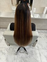 キング 枚方店(K!ng)&nbsp;縮毛矯正髪質改善ハイライトレイヤーカット枚方美容室エクステ
