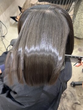 ロンド 表参道店(Lond) 髪質改善縮毛矯正ボブレイヤー顔周り前髪韓国