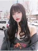 ロング顔周りレイヤーおくれ毛前髪カット美髪_F0644