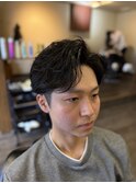 アップバング×毛流れショート