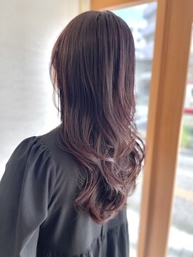 ジプソ(Gypso Hair salon) 【 ピンクベージュ × ロングレイヤー 】