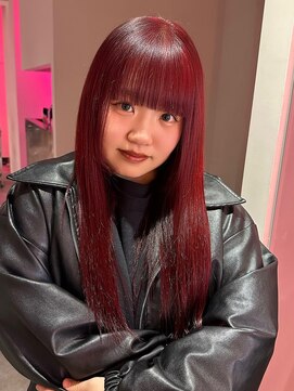 ダズリングディア(Dazzling Deer) ワインレッド/レッド/夏のヘアアレンジ