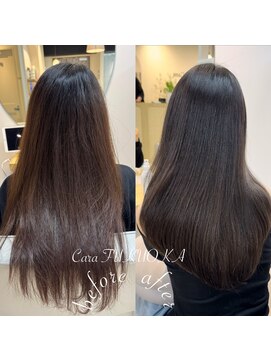 カラ フクオカ(Cara FUKUOKA) つやつやな絹髪♪《髪質改善うる艶ストレート》
