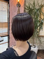 ロッソバイアルター 鎌取(ROSSO by aL-ter)&nbsp;ミニウルフ/デジタルパーマ/チェリーブラウン[おゆみ野/鎌取]