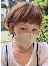 アンケア(an care)&nbsp;ショートウルフ/オン眉/ほんのりピンクカラー/くせ毛