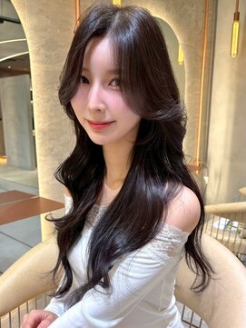 レーヴバイロンド 仙台(Reve by Lond) ダークアッシュレイヤーカット大人ガーリー縮毛矯正仙台髪質改善