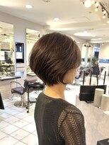 ヘアーアンドカラー ルジャルダン 葛西店(le jardin) ひし形ショート×カーキベージュ