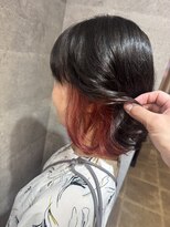 キャラ シャローネ 池袋(Chara Chalone)&nbsp;インナーダブルカラー/ブリーチ/ラズベリーレッド【たいし】