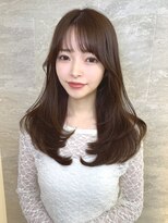 ロンドガーネット 池袋(Lond garnet)&nbsp;ミニウルフレイヤーカット顔周り前髪韓国ミディアムロング/池袋