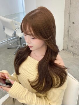 アイシー 表参道(ICY) 明るめブラウン【ヘーゼルブラウン】顔まわりカット