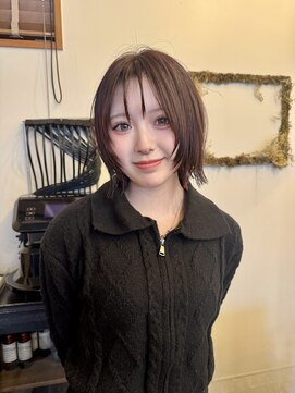 アン アミゥ(Un amiw.) 【Un amiw.】Bob layer【北上/髪質改善/艶髪/縮毛矯正】