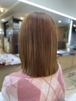 ビーワンヘアー 藤井寺 土師ノ里(B1hair)&nbsp;肩ライン切りっぱなしボブ
