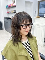 クラン(Chlan)&nbsp;オシャレくくれるパーマミディアムオン眉