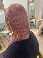  fit stand 千葉/ショートボブ/カット/パーマ/ダブルカラー/トリートメント/縮毛矯正&nbsp;イメチェン/ピンクベージュ/アンブレラカラー[千葉]